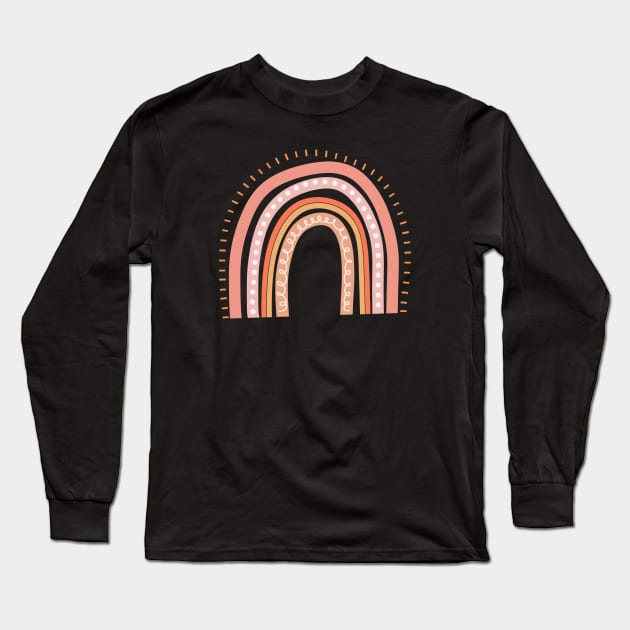 Pink Rainbow Long Sleeve T-Shirt by Designed-by-bix